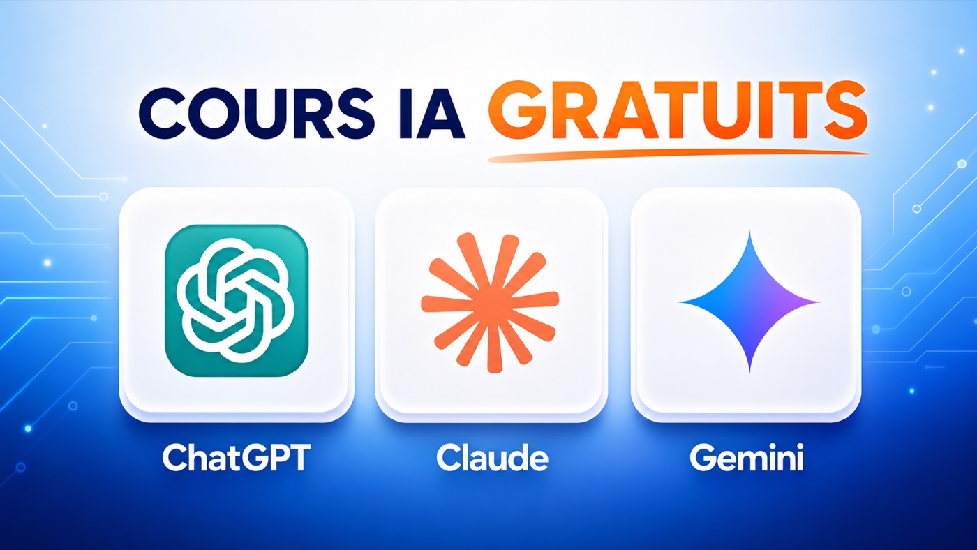 Sélection de 8 cours Udemy gratuits sur l’IA : ChatGPT, Claude, Gemini et agents IA